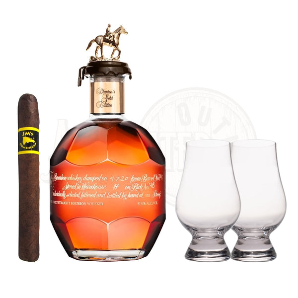 Blanton's Gold Label with Glencairn Set & Cigar Bundle - Allocated Outlet