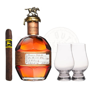Blanton's Straight from The Barrel Bourbon with Glencairn Set & Cigar Bundle - Allocated Outlet