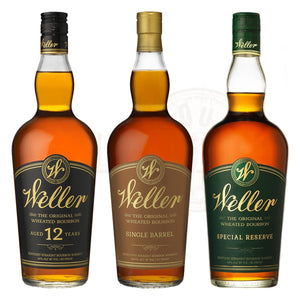 W.L. Weller 12 Year, W.L. Weller Single Barrel & W.L. Weller Special Reserve Bourbon Whiskey Bundle - Allocated Outlet